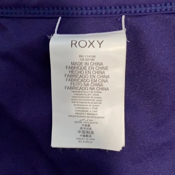 Roxy Bikini Bottoms - Tropical/Floral - Navy - S - Picture 3 of 4